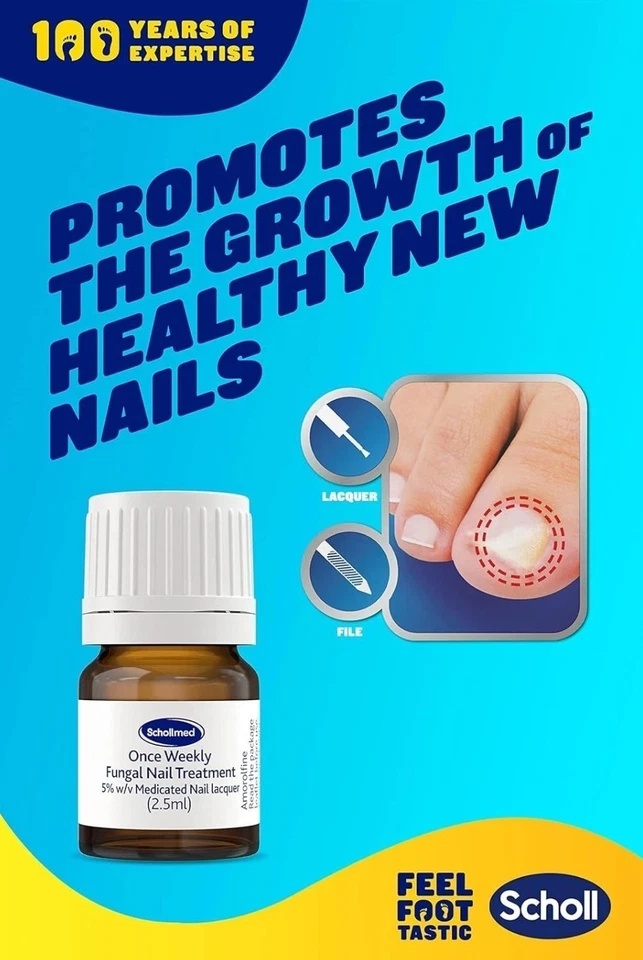 Scholl Med | Once Weekly Fungal Nail Treatment | Amorolfine | 5 % W/ V Medicated - Image 4 of 4