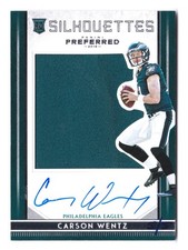 2016 Panini Preferred Carson Wentz RC #62 RPA Rookie Patch Auto Prime #5/5
