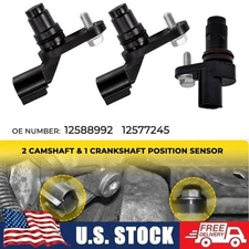 Camshaft &Crankshaft Position Sensor Kit For GM Saab Saturn 2007-16 17 L4 2.4L