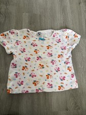 Vintage '90s Mickey  Co Disney Minnie Girls Size 4 Floral Short Sleeve Shirt
