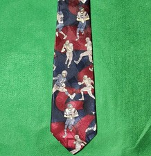 Vintage American Sports Football Men's Necktie Tie Made In USA RARE