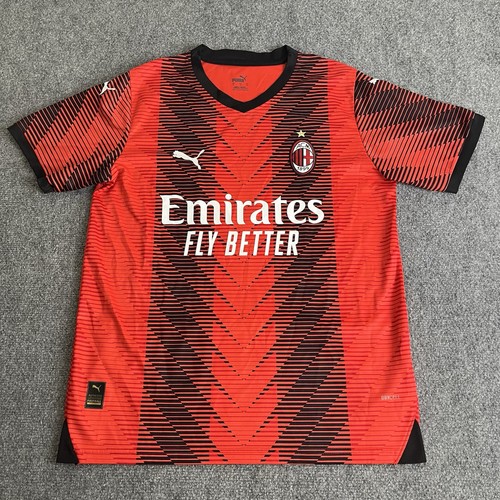 AC Milan Jersey Mens M Red Serie A Soccer Football Puma Emirates Wefox DryCELL