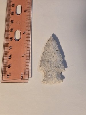 Native American Arrowhead   White Chert   Notched Base   Missouri Artifact   2 