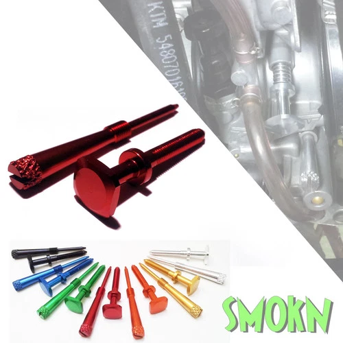 Beta RR Idle & Air Mixture Screws fit 125-300 2T 13-26 Xtrainer Keihin PWK Red
