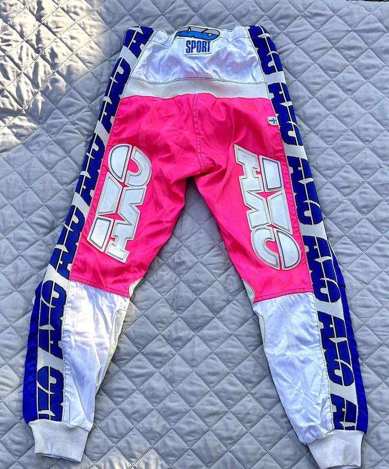 AXO Yamaha YZR Bold Colorful Cobalt Hot Pink Motocross Pants 30” Pre-owned - Image 2 of 4