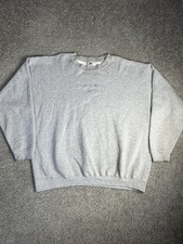 Vintage Nike Air Sweatshirt Mens XL Gray Center Swoosh Made In USA Embroidered