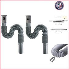 Universal Fit 30mm Flexible Waste Pipe - Easy Installation Plumbing Accessory