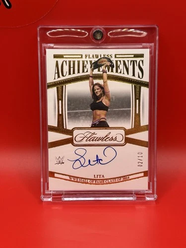 2024 Panini Flawless WWE Flawless Achievements Gold /10 Lita #FA-LTA Auto