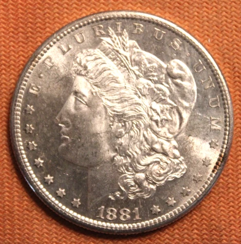 1881-S Morgan Silver Dollar Flashy! Proof Like mirror fields! $1