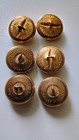 6 WW2 Kriegsmarine German Navy Large 25mm Gilt Uniform Button Maker Marked GREAT — photo 7