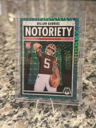 2025 Panini Mosaic - Notoriety Dillon Gabriel #19 Green Mosaic Prizm (RC)