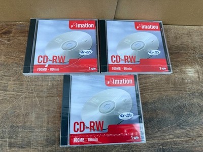 IMATION, CD-RW ROHLING, 700MB, 80min, 3 Stück NEU & OVP
