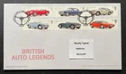 2013 British Auto Legends RM FDC. With Alwalton, Peterborough Special Handstamp.