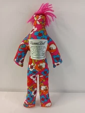 DAMMIT DOLL Voodoo Flowers Floral Garden Pink 12" Tall