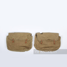 Vintage Post WW2 Army Military Canvas OD Olive Green Bag