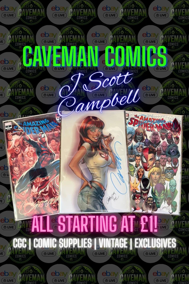 J Scott Campbell Signature Show! All £1 Starts!!