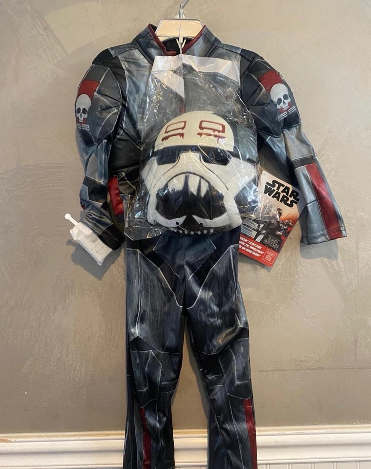 New Disney Star Wars The Bad Batch WRECKER Costume and Mask New Sz 5 6 - Image 3 of 4