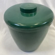 Hapco Products Dark Green Plastic Ice Bucket RS-1500 Non Insulated Container 