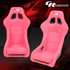 J2 Pair Pink Medium Fiberglass Fixed Position Bucktet Racing Seats W Sliders J2 Pair Pink Medium Fiberglass Fixed Position Bucktet Racing Seats W Sliders