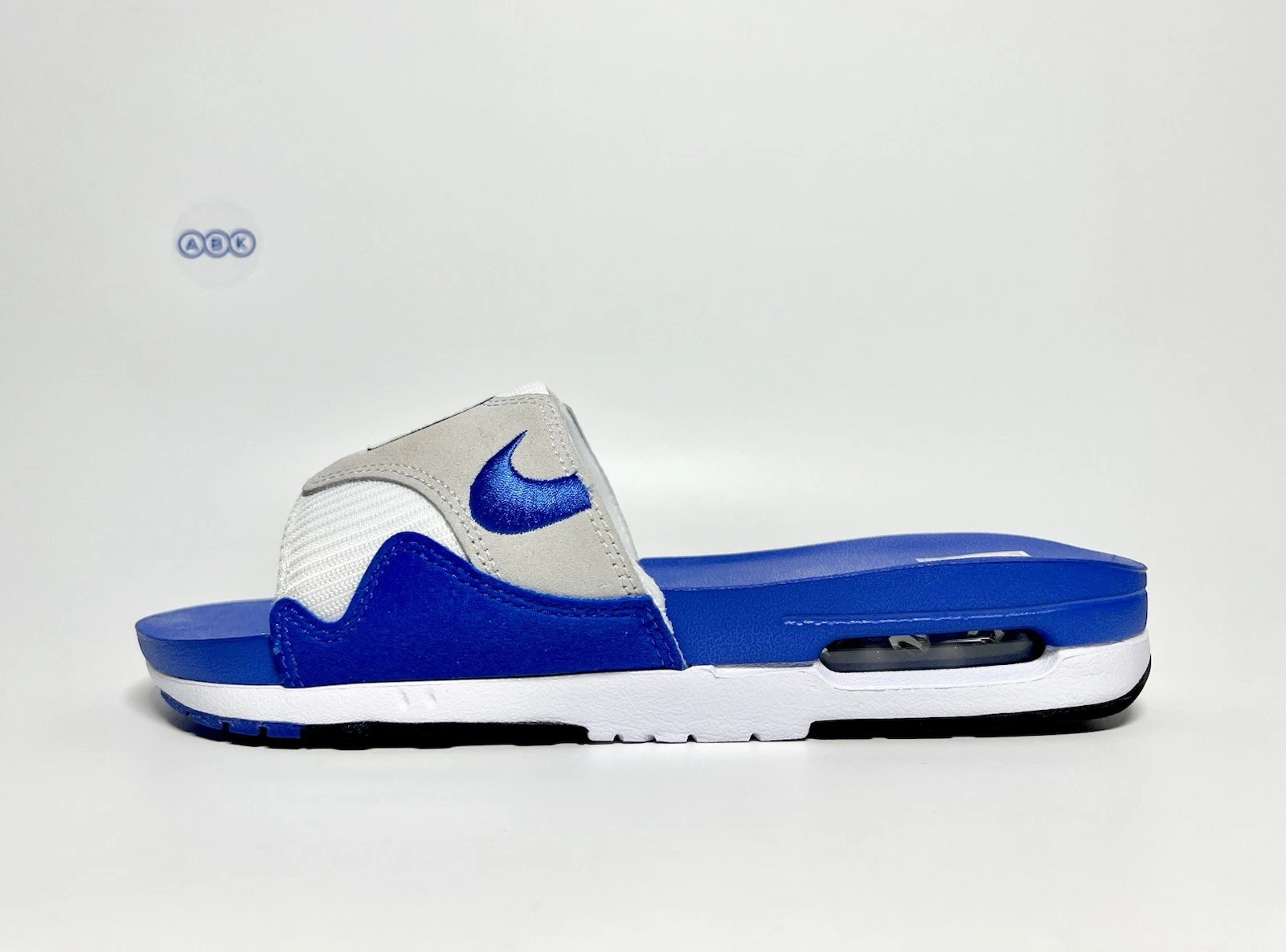 Sandali Nike Air Max 1 Slides Slider retrò blu royal OG bianco 95 varie taglie