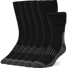 3 Pairs Merino Wool Boot Socks, Men, Women, Warm, Thermal, Hiking, Outdoor