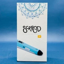 Scrib3D P1 3D Printing Pen Blue Scrib 3D New Open Box