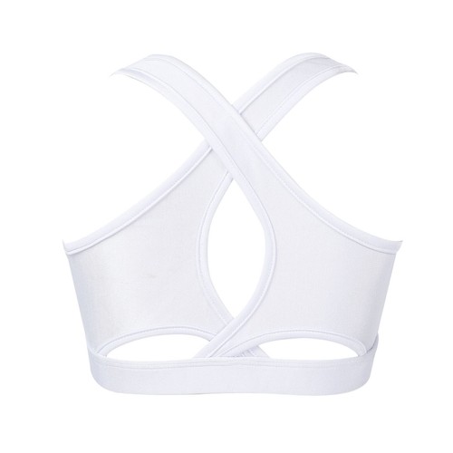 Kids Girls Sports Bra Tops Keyhole Back Crop Tops Yoga Dance Running Training - Picture 4 of 62