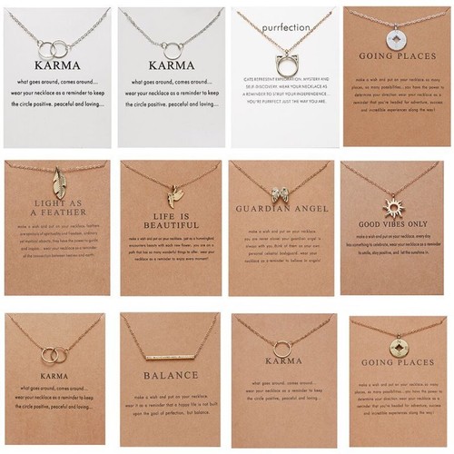 Gold Plated Pearl Bar Dragonfly Butterfly Animal Pendant Necklace Jewelry Gifts - Picture 7 of 106