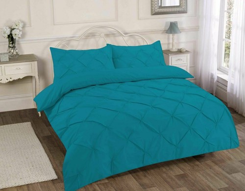 Alexander Pintuck Duvet Cover Bedding Set With Pillowcase All Sizes - Picture 11 of 14