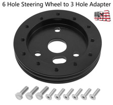 0.5short Hub Standard 6 Hole Steering Wheel To 3 Hole Adapter Conversion Spacer