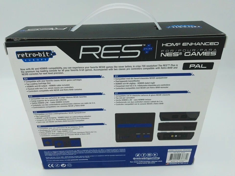 Es-Console Retro-Bit Res Plus Pal Nes Games New - Image 2 of 4