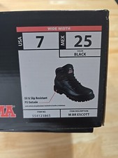 UPC 605388207425 product image for BRAHMA Escott Men Slip & Oil Resistant Soleplate Work Boot Black Size 7W | upcitemdb.com