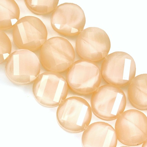 Faceted Glass Crystal Beads Disc Coin for Jewellery Making 14mm 25 Pcs - Picture 8 of 11