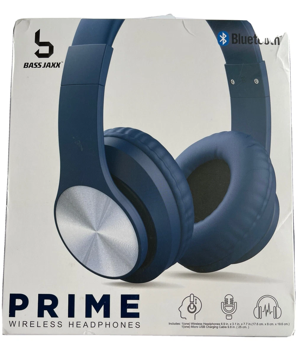 Bass Jaxx Prime Wireless Bluetooth Headphones Blue NEW eBay