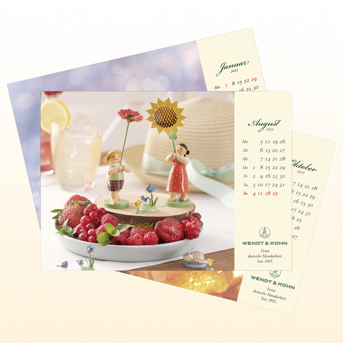 Wendt & Kühn Kalenderblätter 2024 neu vom Erzgebirge Fachhändler neu 2024