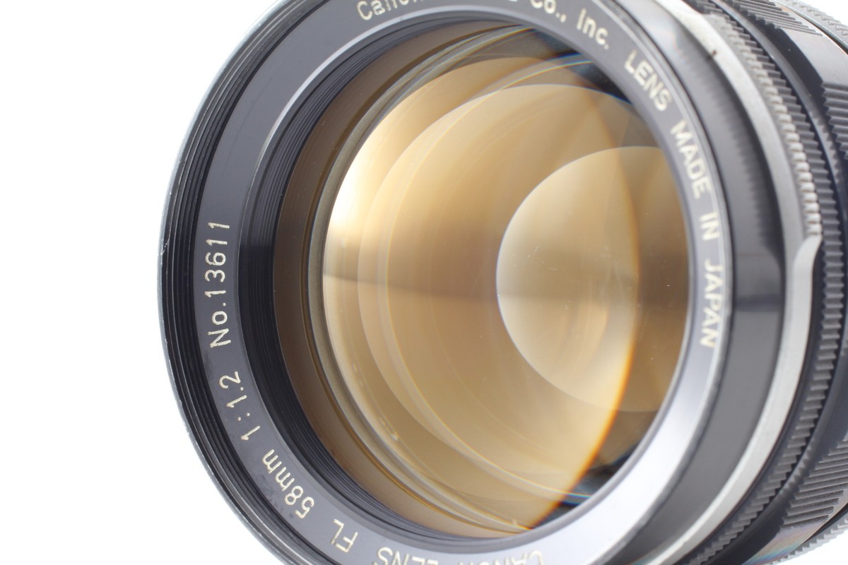キャノン FL 58mm F/1.2 FDマウント MF 標準レンズ l4071 Near MINT] Canon FL 58mm f/1.2 Standard Prime MF Lens For FL