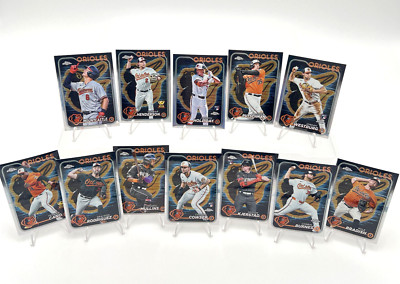 2024 Topps Chrome - Orioles Lightboard Logo SSP Team Set -feat. Jackson Holliday