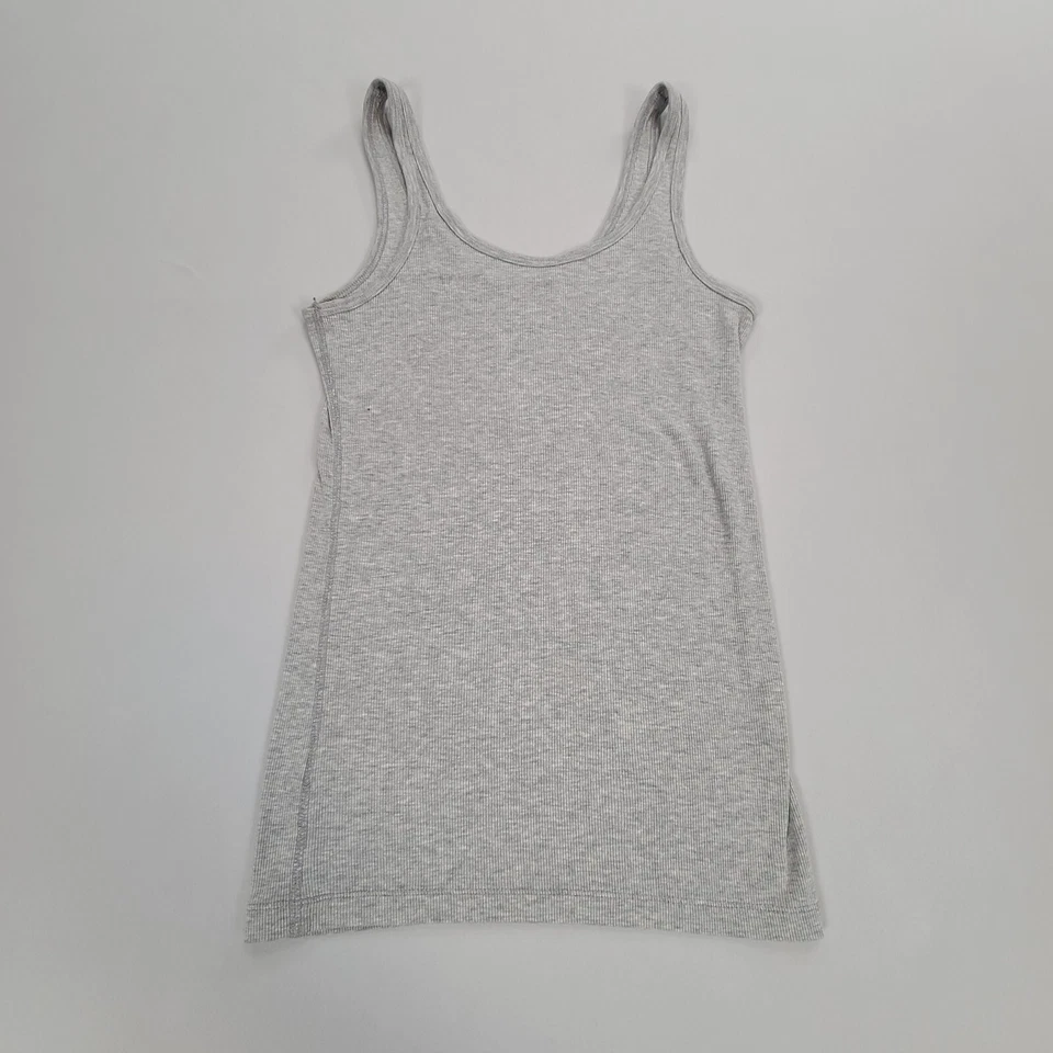 Camisa Aeropostale Niñas Pequeña Gris Camiseta sin Mangas Informal Ligera Jóvenes Niños Foto 2 de 4
