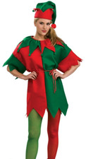 ADULT CHRISTMAS ELF TIGHTS Red  Green Legs Santa Helpers Costume Stockings Girl