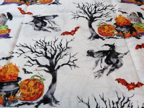 JoAnn Halloween Cotton Fabric - Witches Brew- 1/2 yard - H-328-Q | eBay