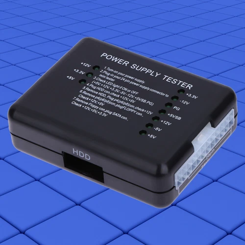 ATX Power Supply PSU Tester with 20/24 Pin Case Power Supply Tester