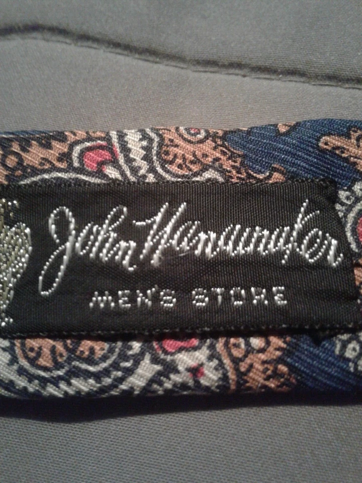 Mens Vintage Necktie Navy Red and Gold ROOSTER TIE John Wanamaker - Image 4 of 4