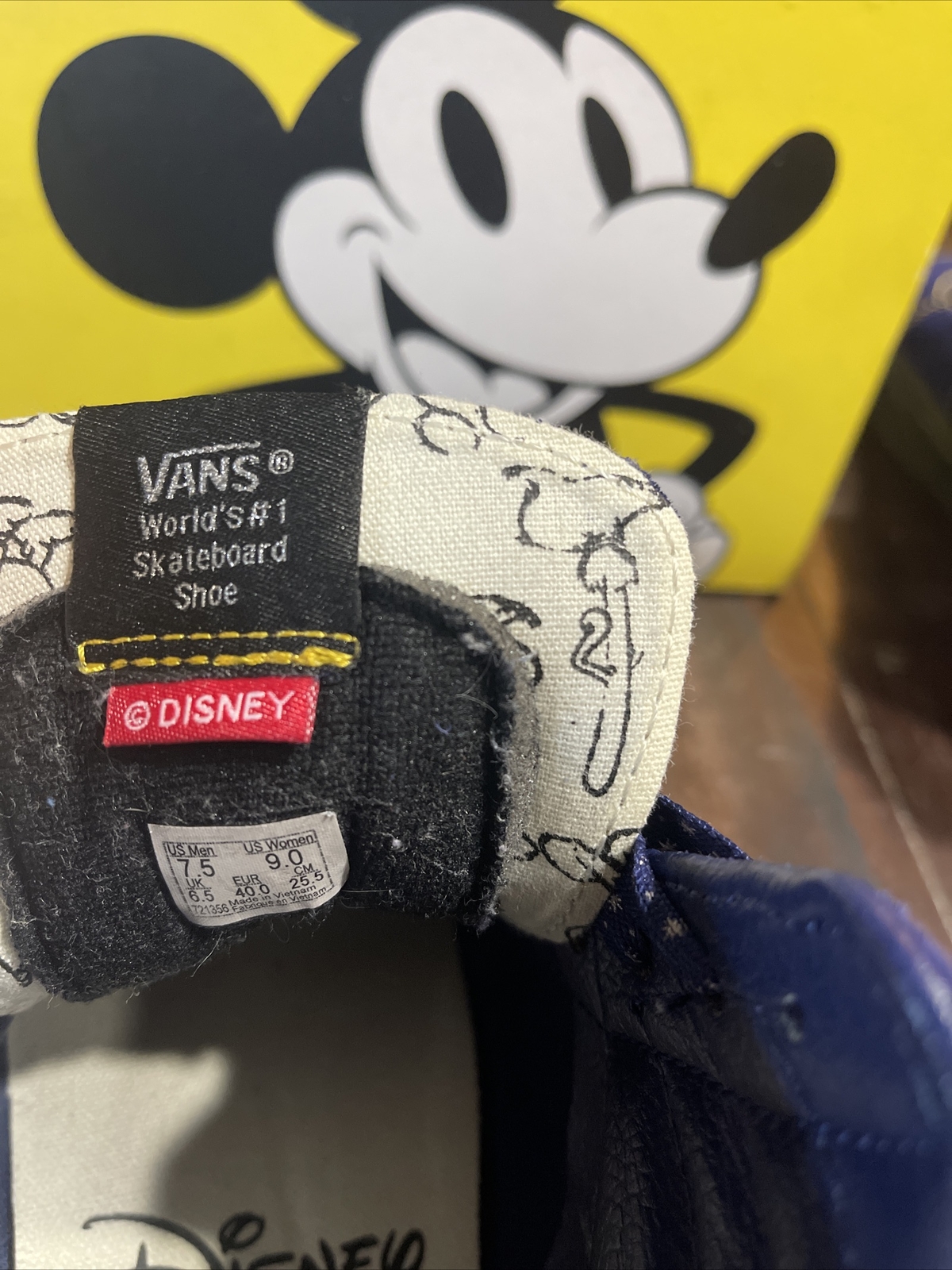 Size 9 VANS Sk8Hi x Disney Sorcerer's Apprentice 2018 for sale