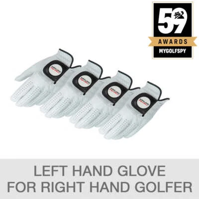 Kirkland Signature Premium Leather Golf Glove for Right Handed Golfer 4 Pack