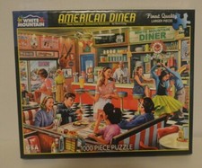 White Mountain American Diner 1000 Piece Puzzle Complete