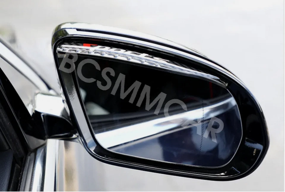 Car Rear View Side Mirror Visor Shade Rain Shield Water Shade Eyebrow Guard × 2 Foto 3 de 4