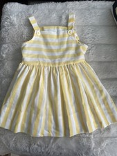 vintage nannette yellow stripe sundress dress Read For Size
