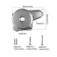Magneto Stator Engine Cover Case w/ Bolts Electric Start 110cc 125cc ATV Quad