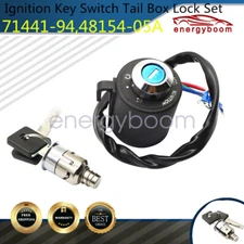Ignition Key Switch Tail Box Lock Set Fit for 91-11 Sportster XL 883 XR XL 1200