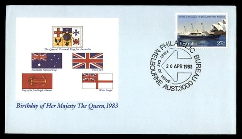 Mayfairstamps Australia FDC 1983 Steamboat Queens Birthday Flags First Day Cover